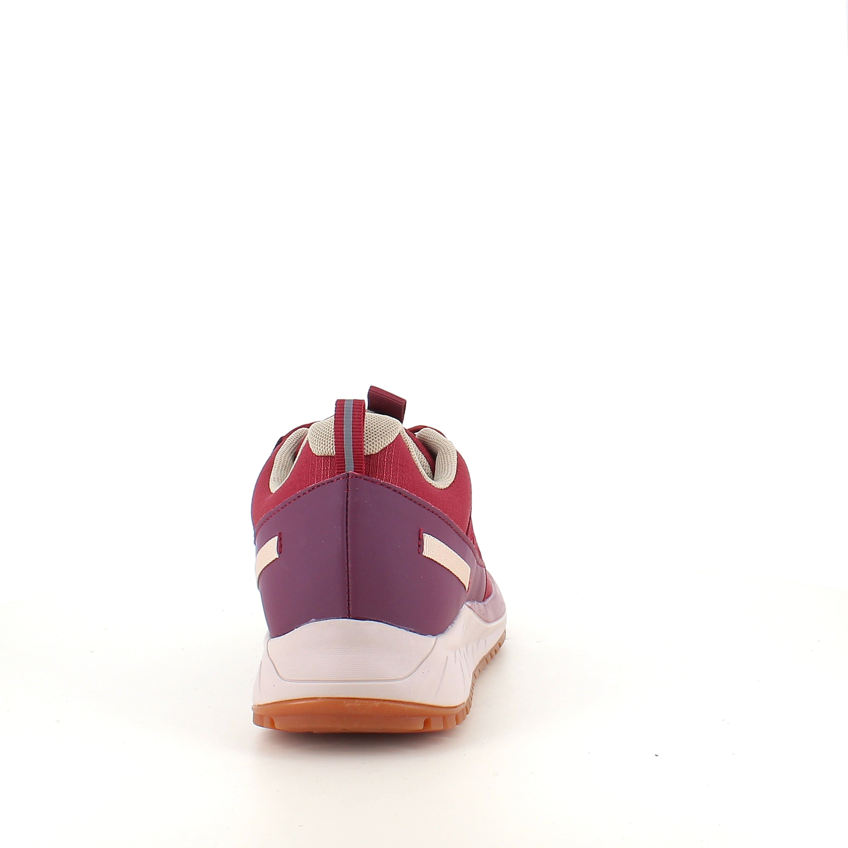 Green Comfort Path Pipi – vinrød outdoor-sneaker med H-lest og svangstøtte