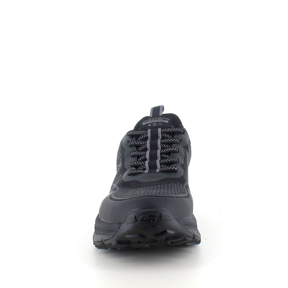 Svart Skechers Slip-ins Switch Back – vanntett sko med Memory Foam og enkel påkledning