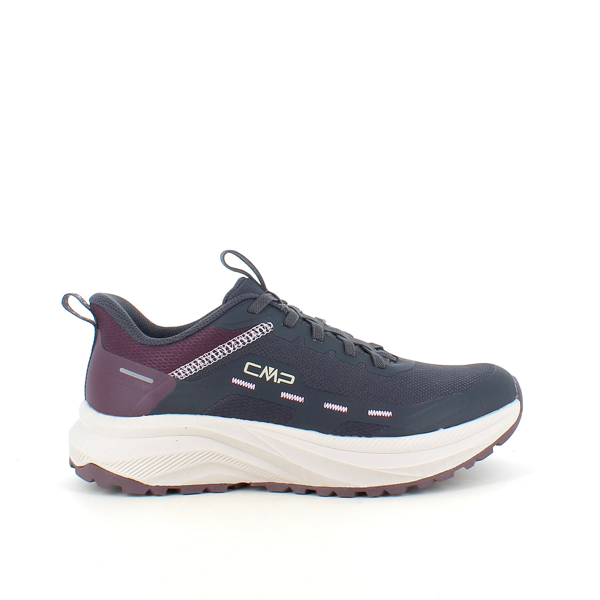 CMP Kymber Easy-Fit – mørkegrå sneaker med elastiske snørrebånd
