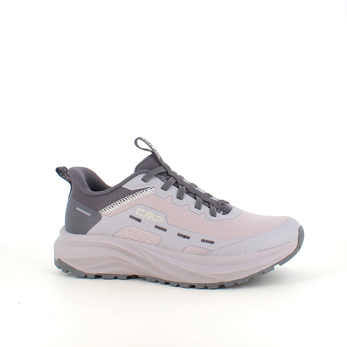 CMP Kymber Easy-Fit – lys grå sneaker med elastiske snørebånd
