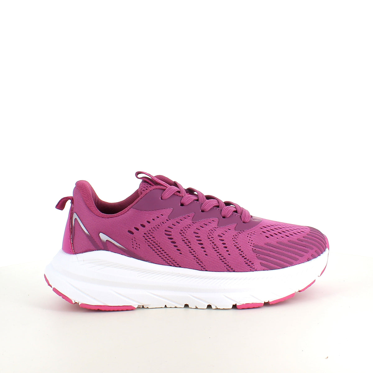 Endurance lilla sneaker med hvit såle – pustende komfort