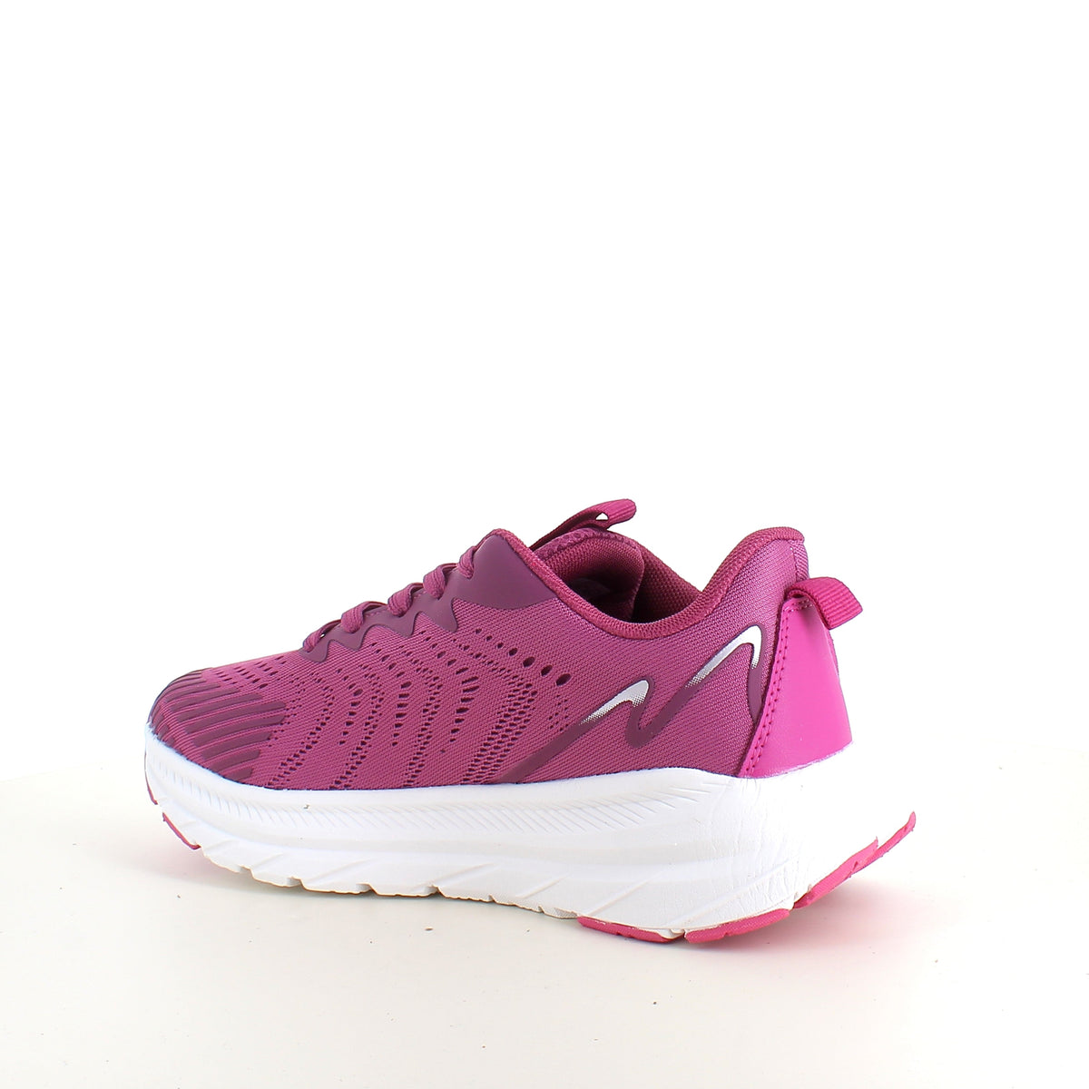 Endurance lilla sneaker med hvit såle – pustende komfort