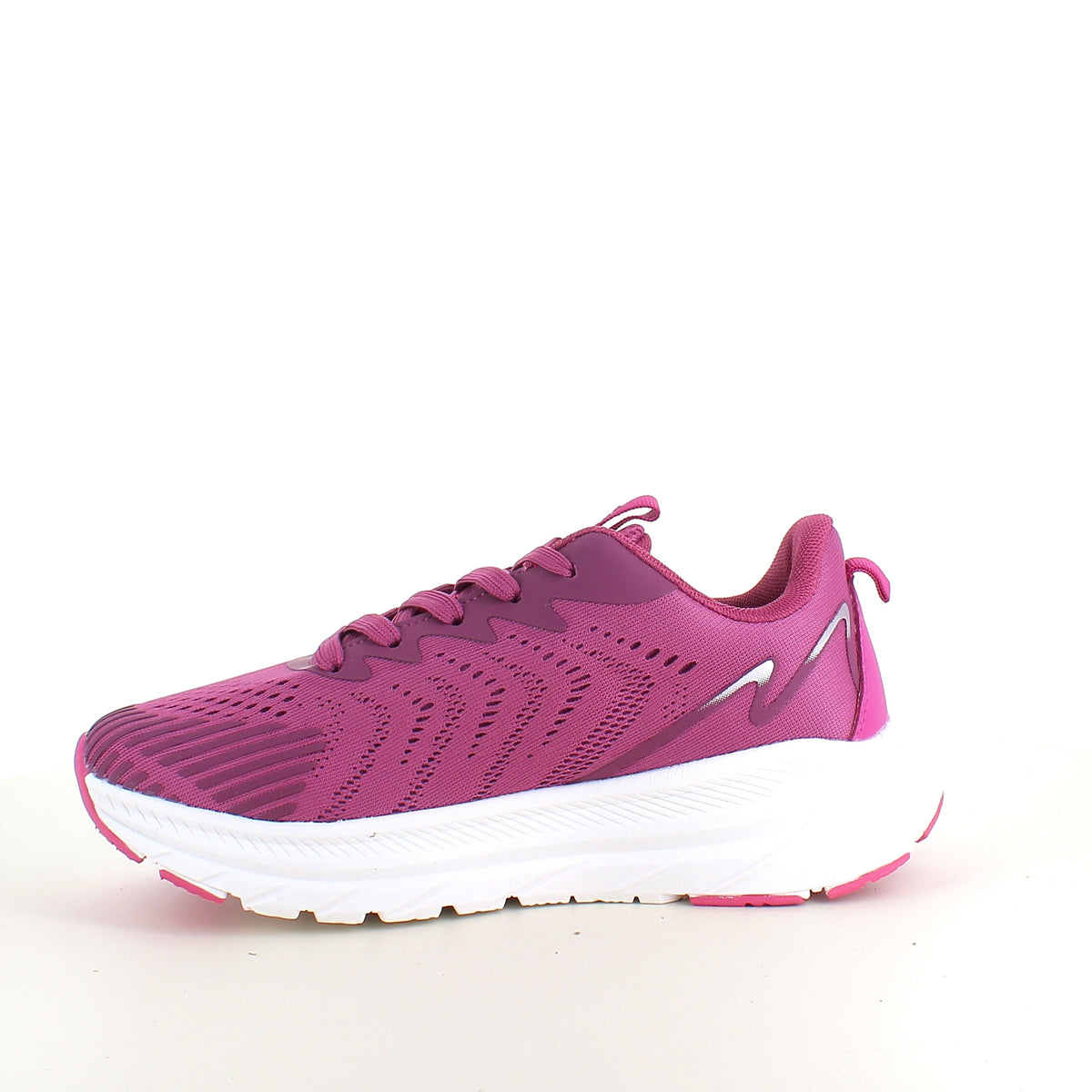 Endurance lilla sneaker med hvit såle – pustende komfort