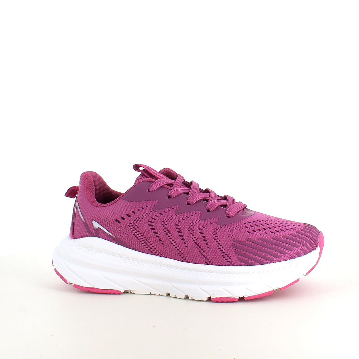 Endurance lilla sneaker med hvit såle – pustende komfort