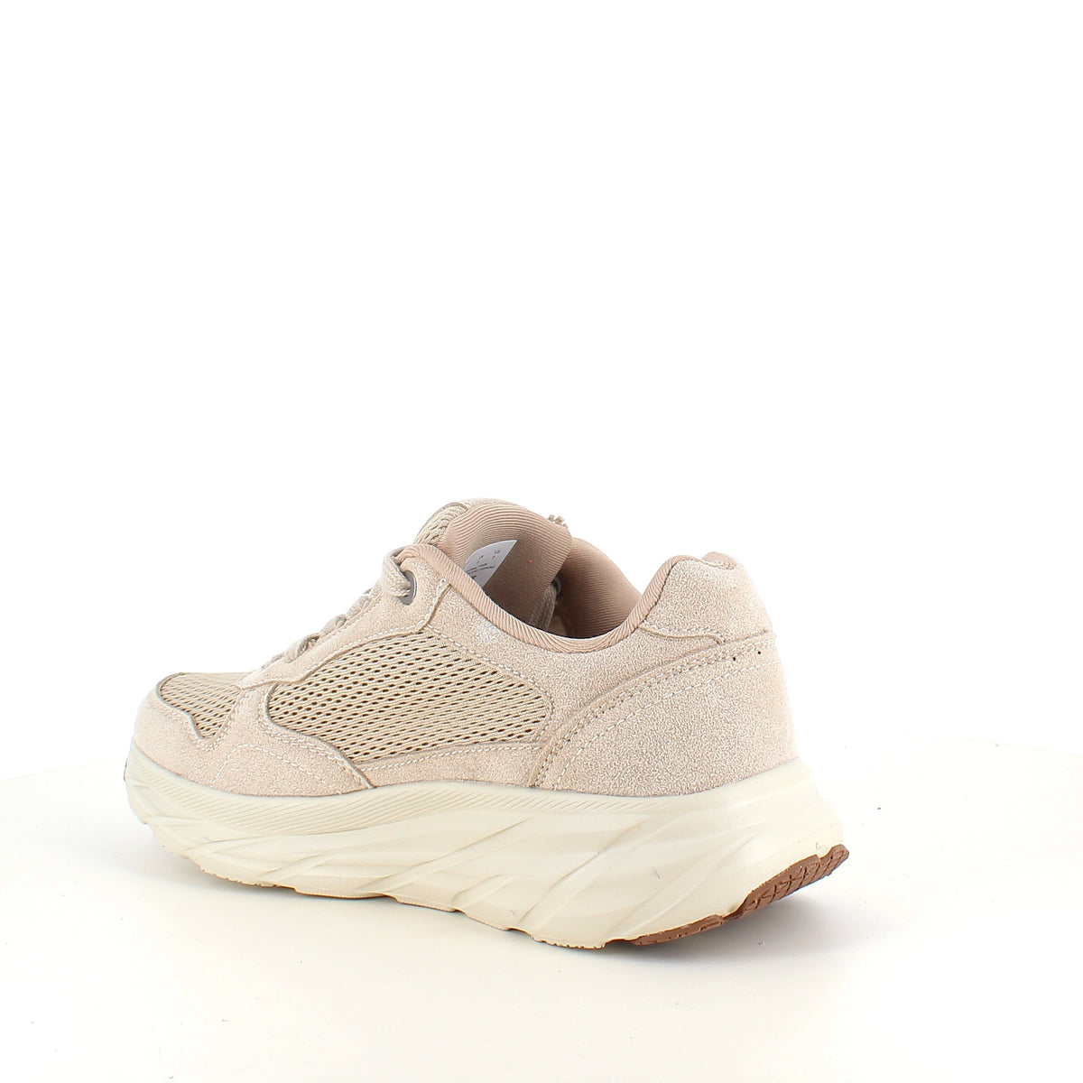 Endurance komfortsko til dame – beige sneaker med lett og støtabsorberende såle