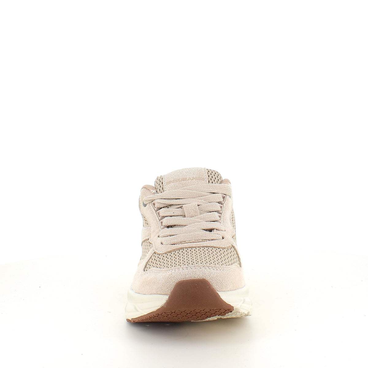 Endurance komfortsko til dame – beige sneaker med lett og støtabsorberende såle