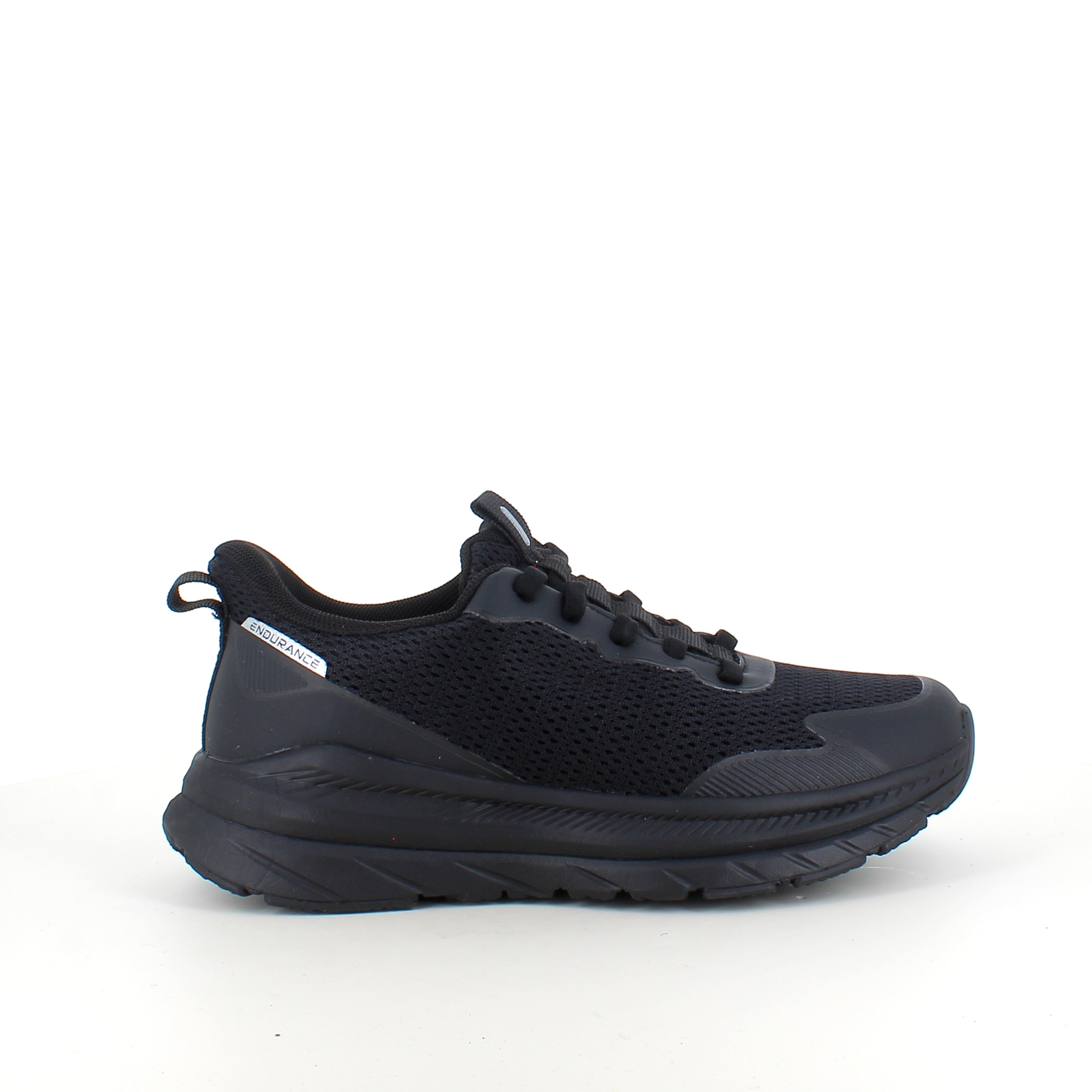 Endurance Beliso StepGo – sort unisex sneaker for kvinner og menn