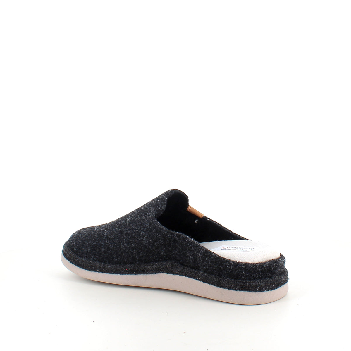 Varme svarte hjemmesko med svangstøtte, uttakbar innersåle og god støtdemping