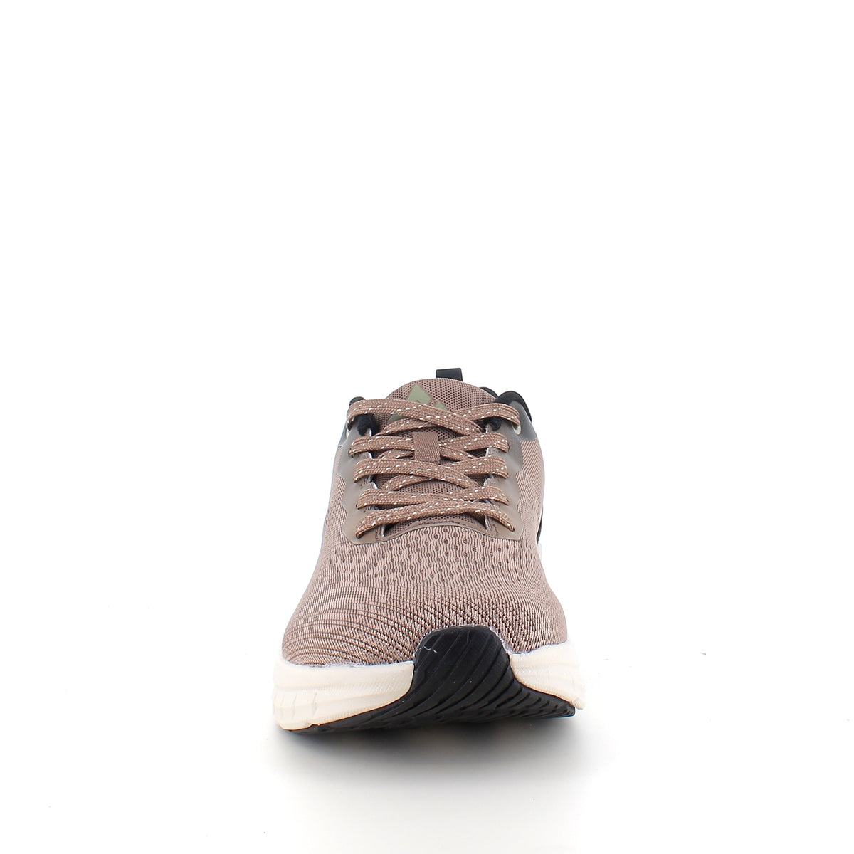Ekstra bred sneaker med støtdemping og pustende overdel i taupe