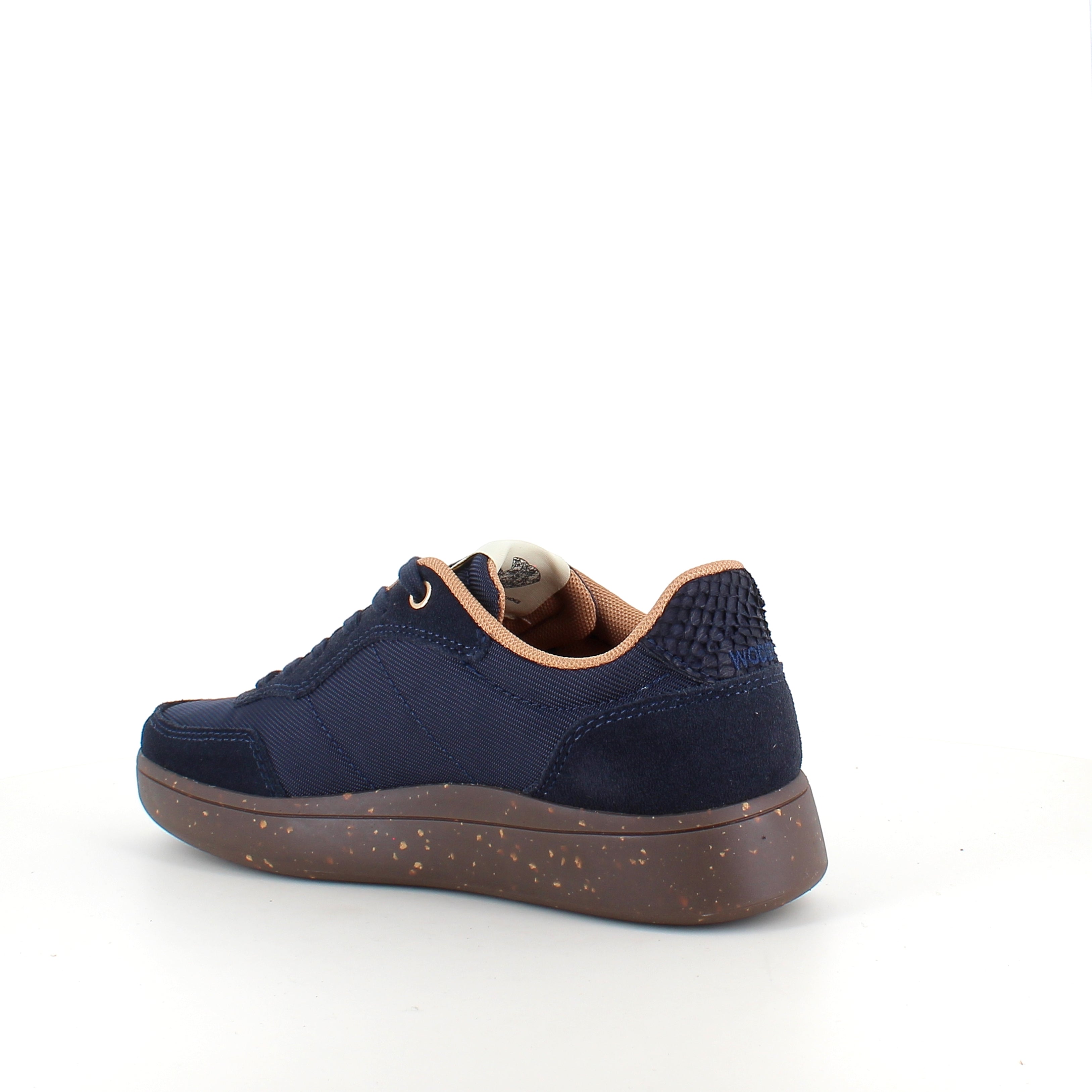 Woden Line Sneak – navy sneaker med gulldetaljer & myk komfort