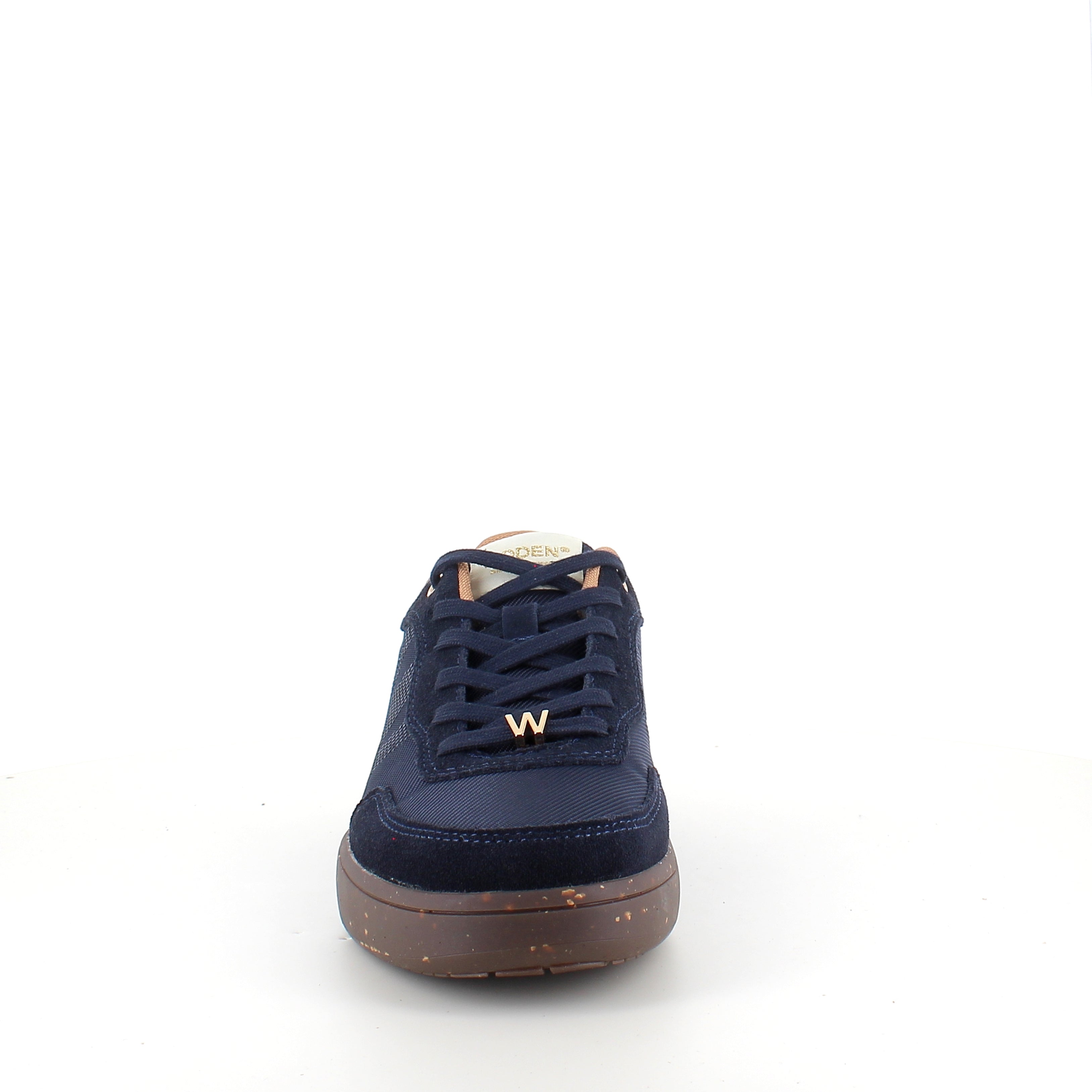 Woden Line Sneak – navy sneaker med gulldetaljer & myk komfort