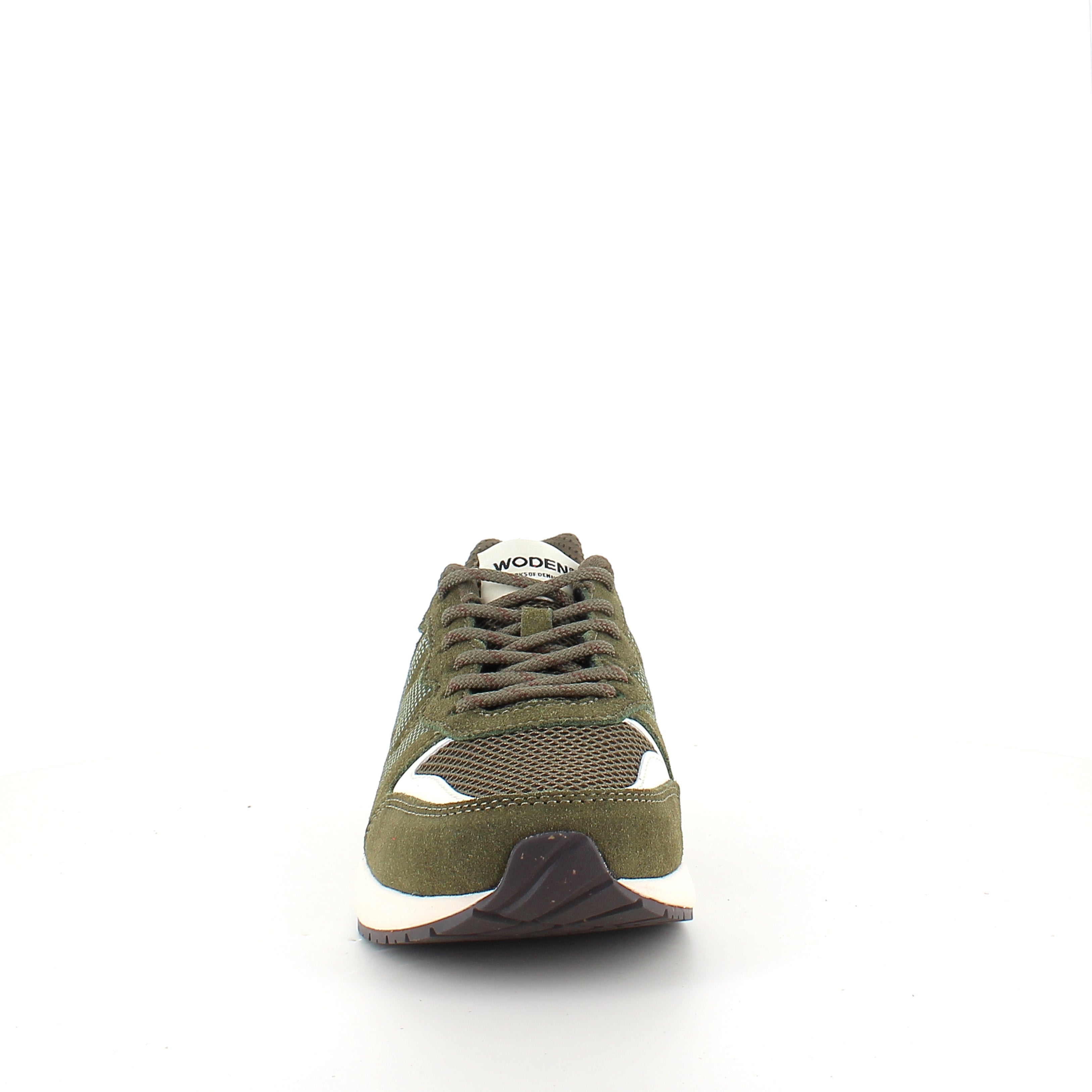 Woden Rigmor Open Mesh – mørk olivengrønn sneaker