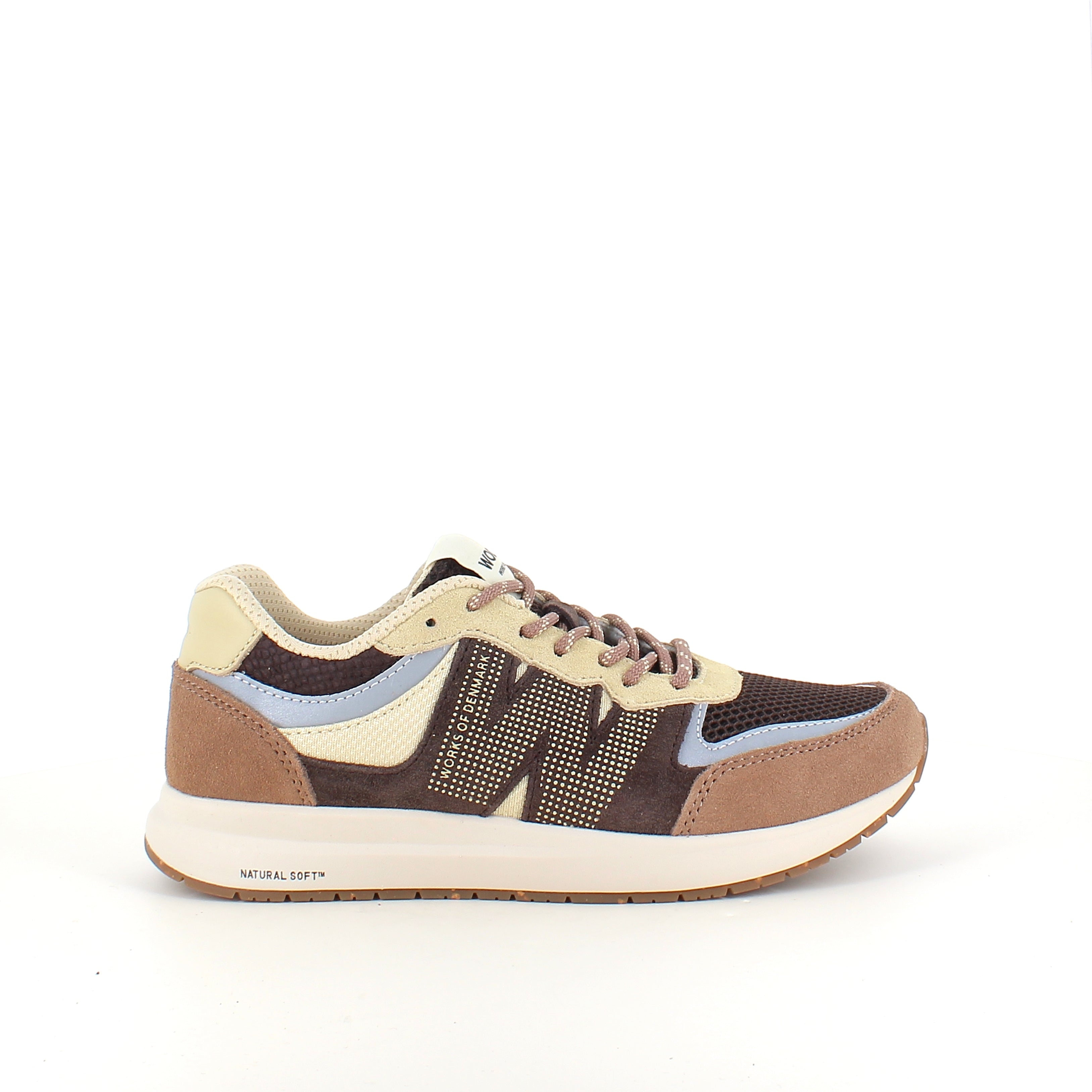 Woden Rigmor Open Mesh – lett og pustende sneaker i Chocolate Multi