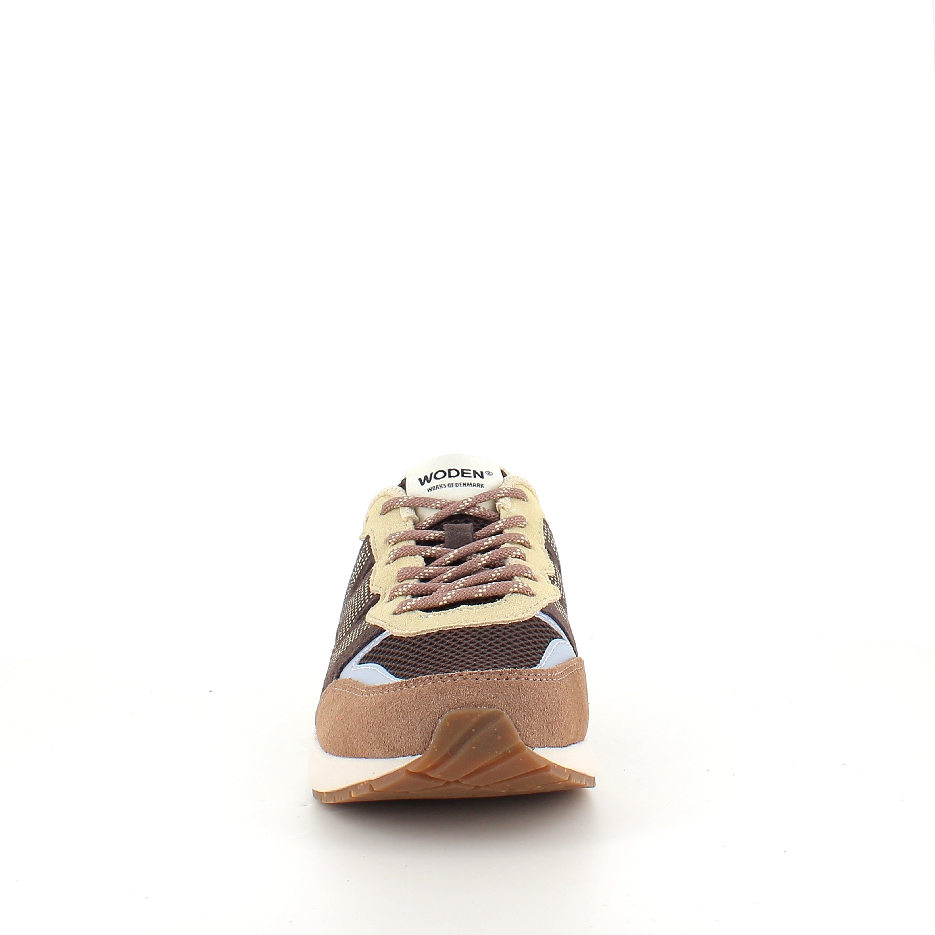 Woden Rigmor Open Mesh – lett og pustende sneaker i Chocolate Multi