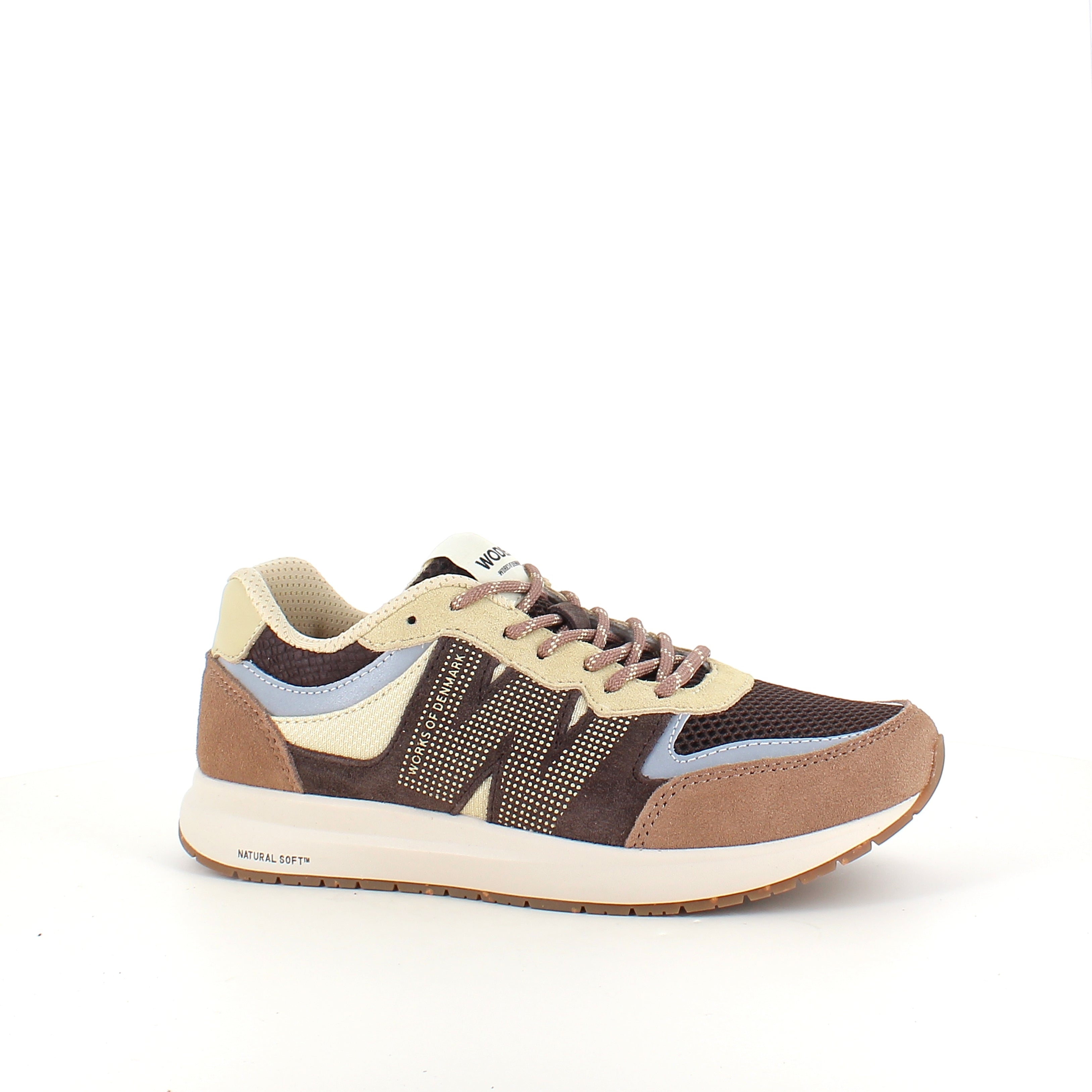 Woden Rigmor Open Mesh – lett og pustende sneaker i Chocolate Multi