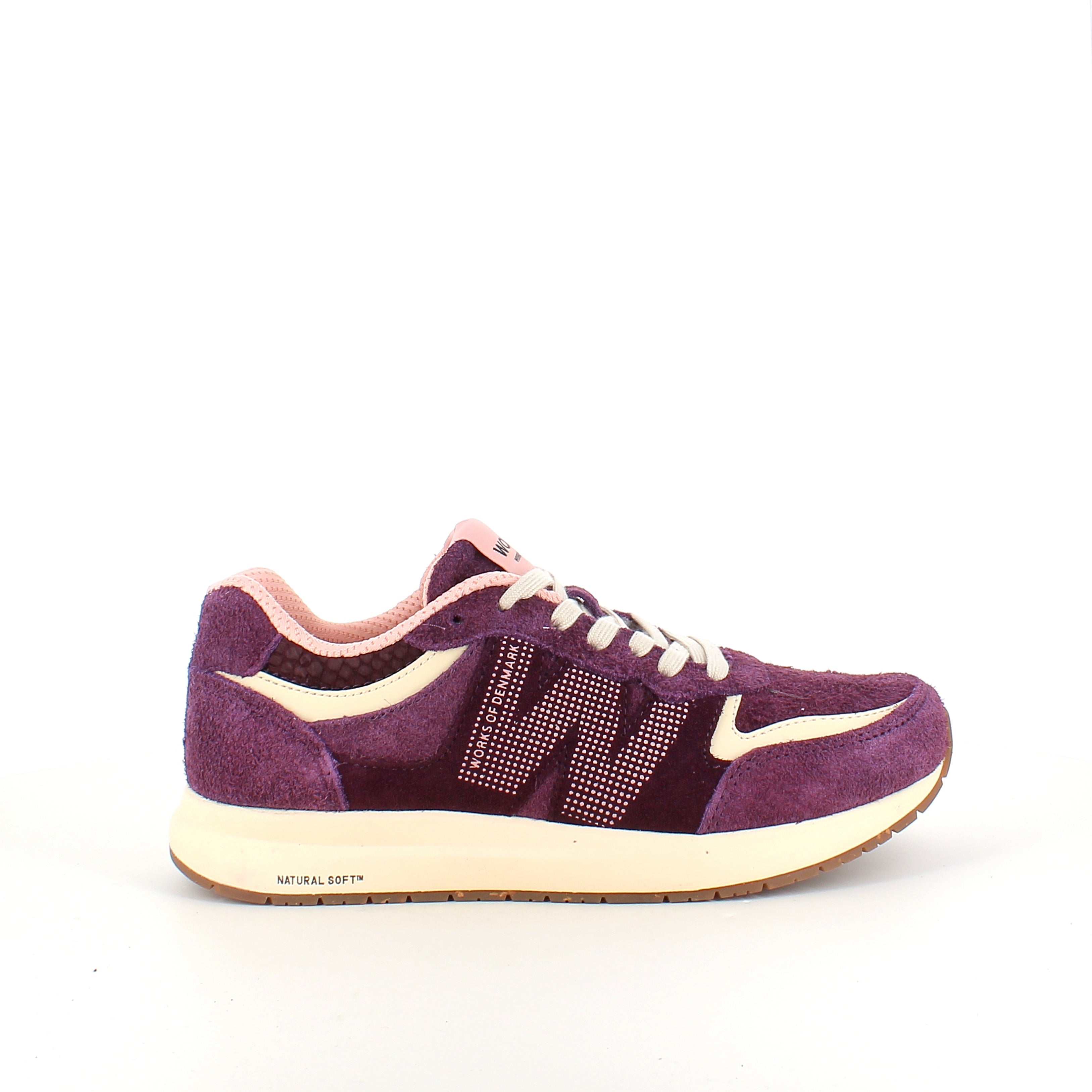 Woden Rigmor Suede – lyngfarget sneaker i semsket skinn med myk komfort
