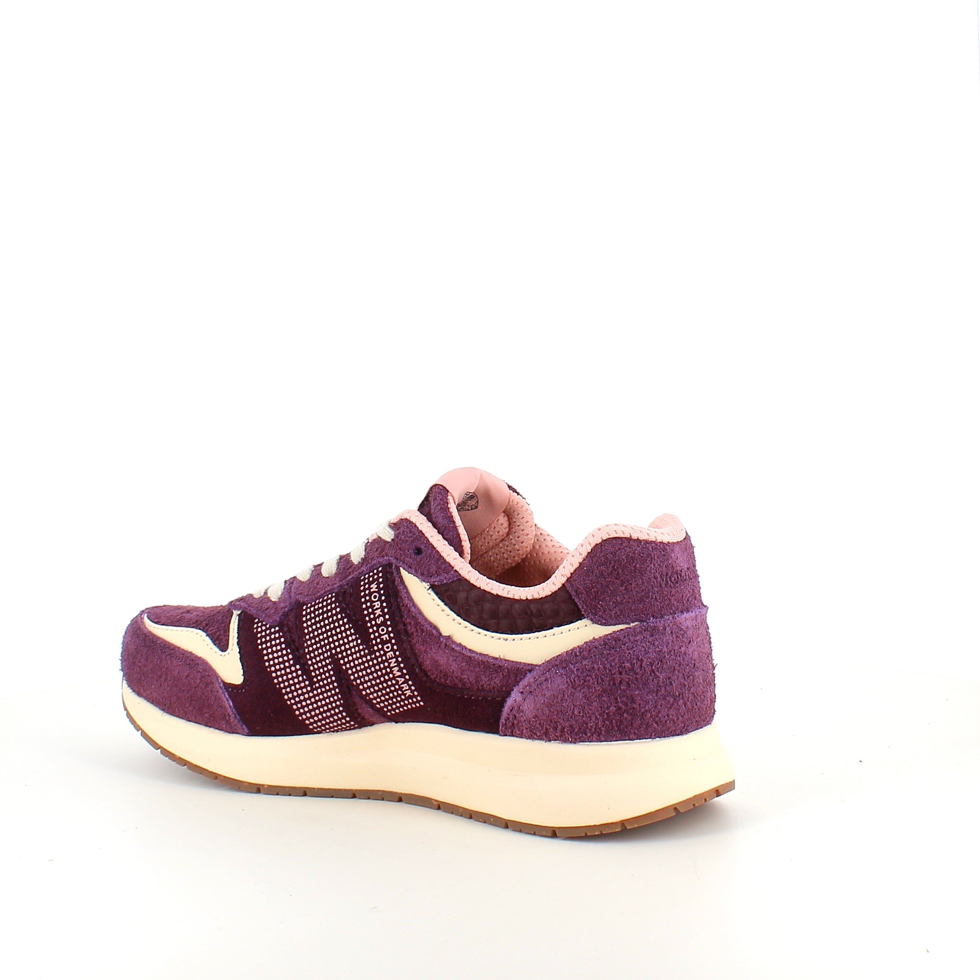 Woden Rigmor Suede – lyngfarget sneaker i semsket skinn med myk komfort