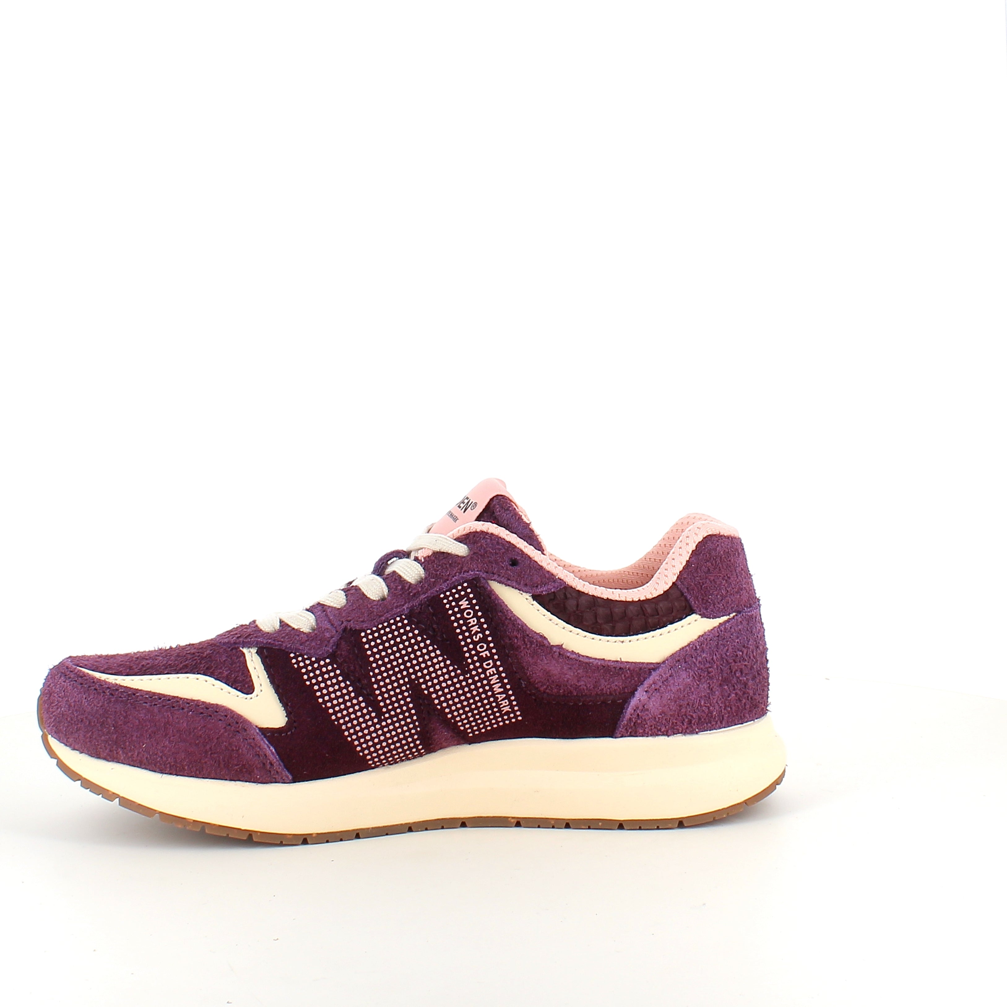 Woden Rigmor Suede – lyngfarget sneaker i semsket skinn med myk komfort