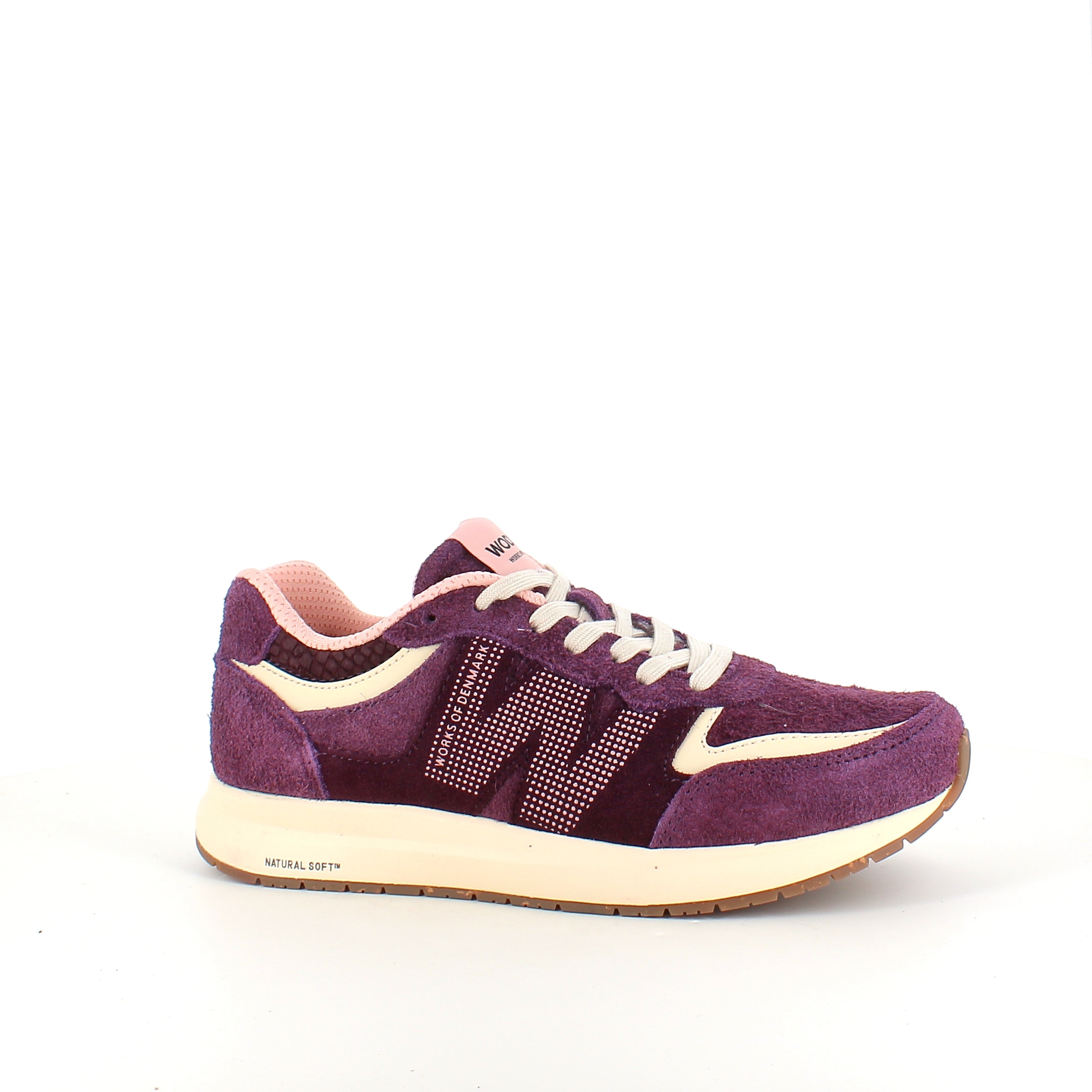 Woden Rigmor Suede – lyngfarget sneaker i semsket skinn med myk komfort
