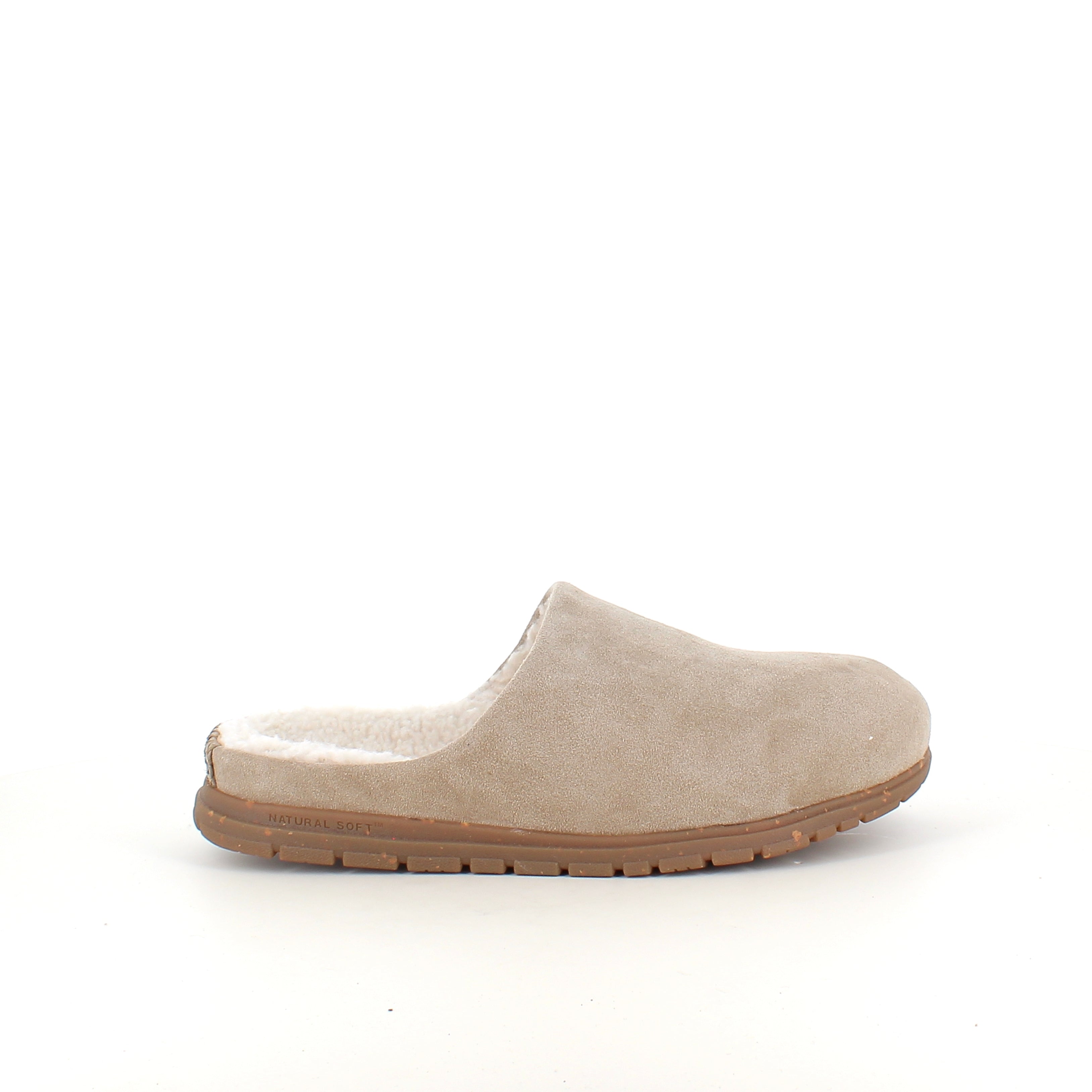 WODEN Silvi Warm - Varm beige hjemmesko med svangstøtte og myk komfort