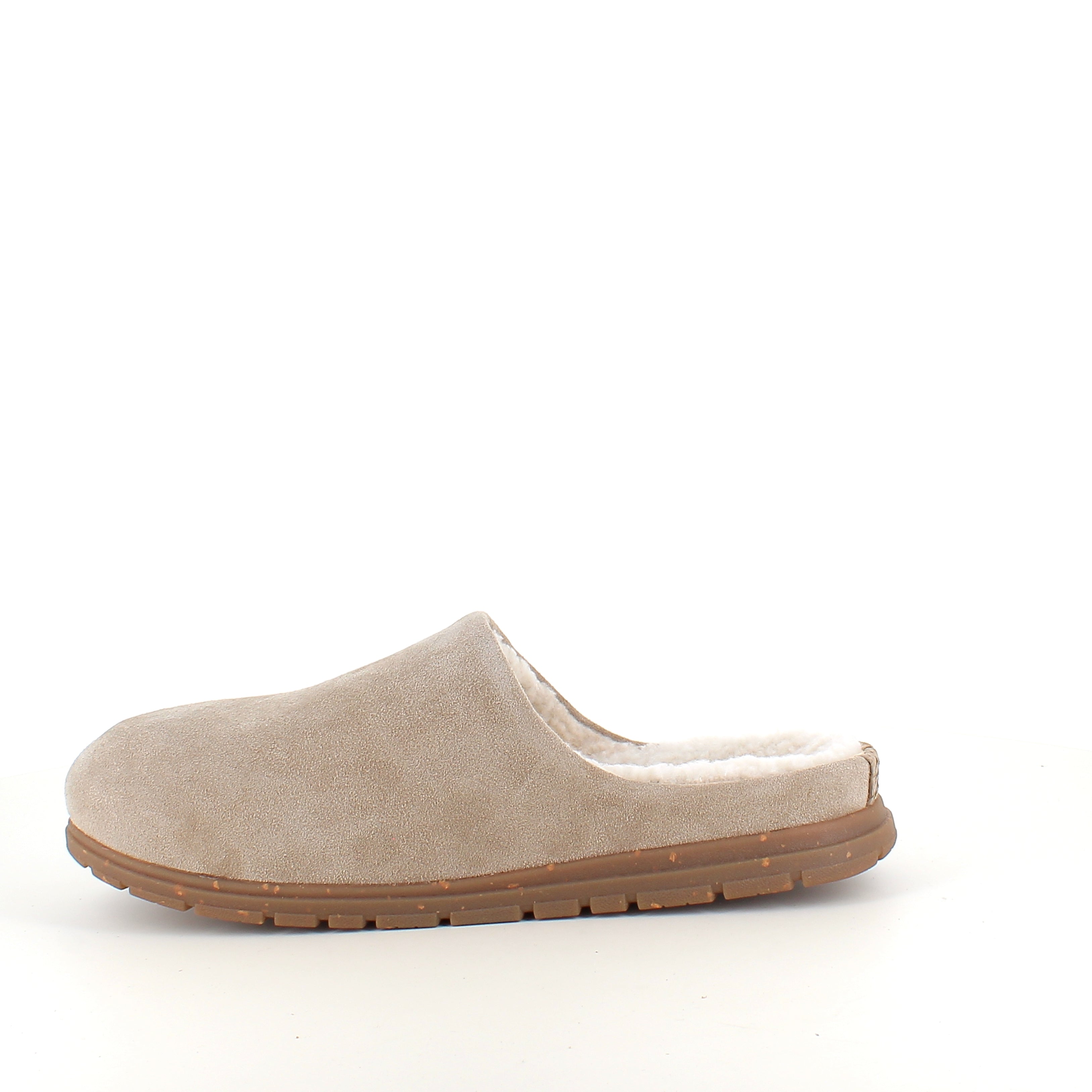 WODEN Silvi Warm - Varm beige hjemmesko med svangstøtte og myk komfort