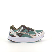 Woden Freja Runner – olivengrønn/brun sneaker med lett rullesåle
