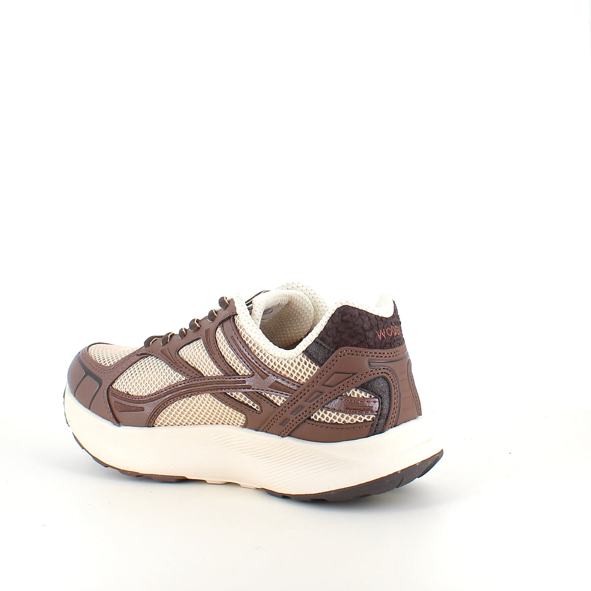 Woden Freja Runner – brun sneaker med lett rullesåle