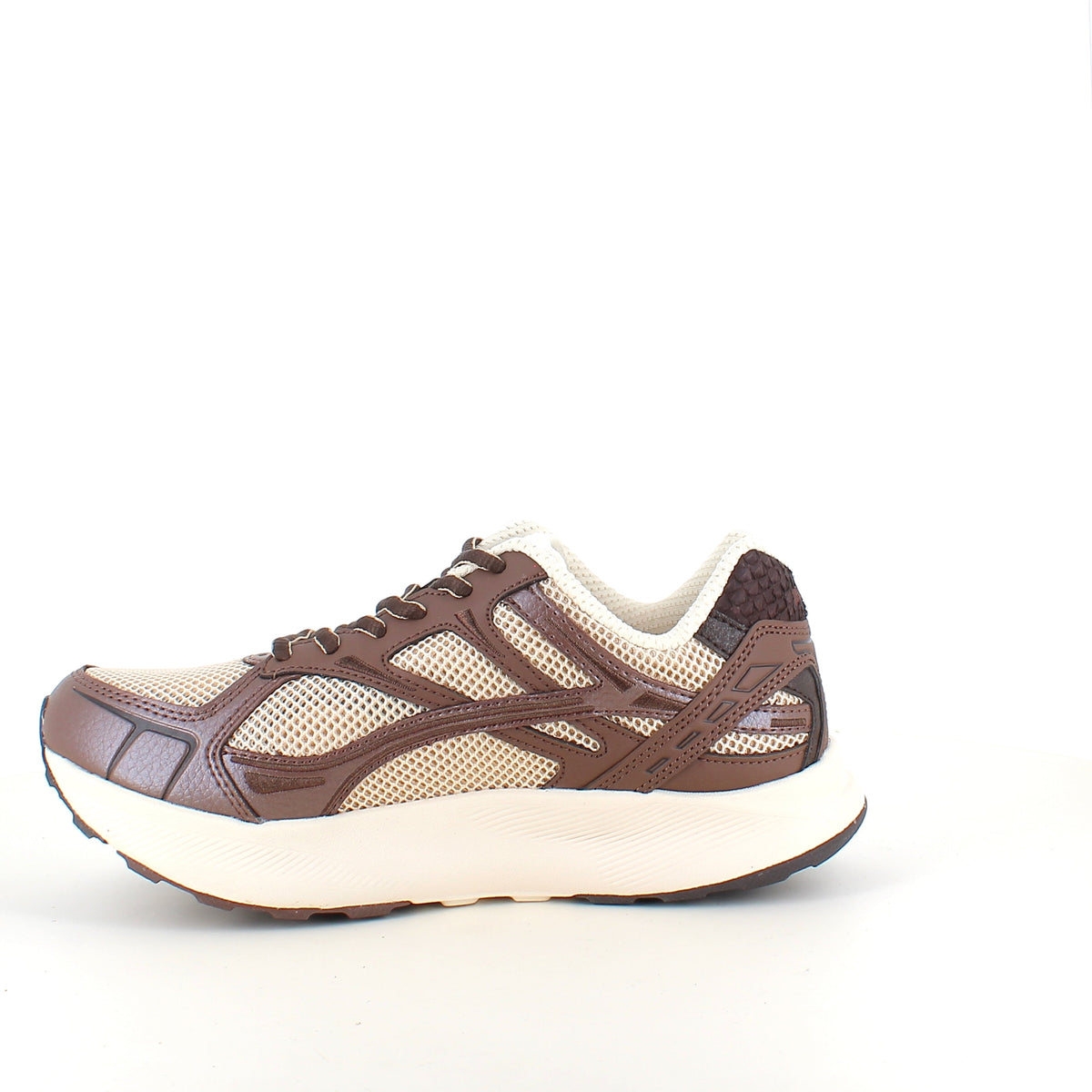 Woden Freja Runner – brun sneaker med lett rullesåle