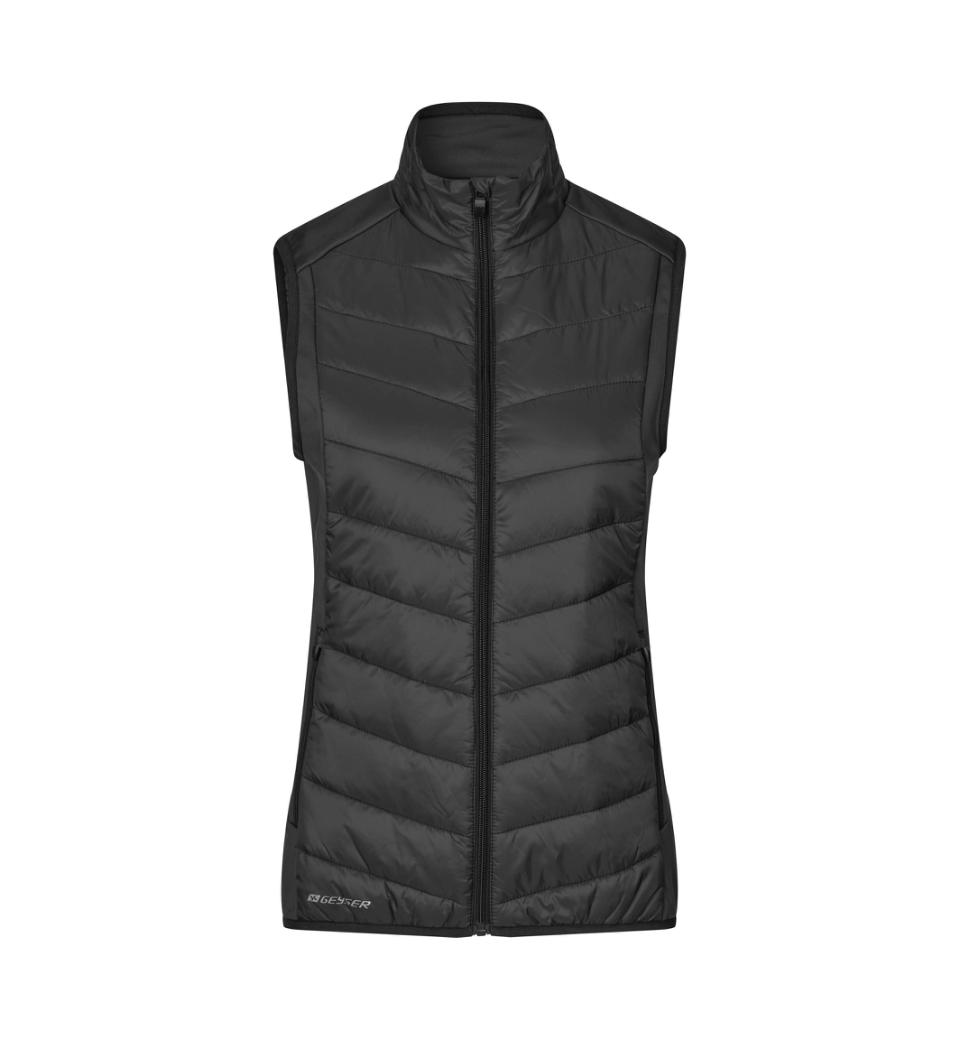 Svart sporty og komfortabel hybridvest til herre og dame