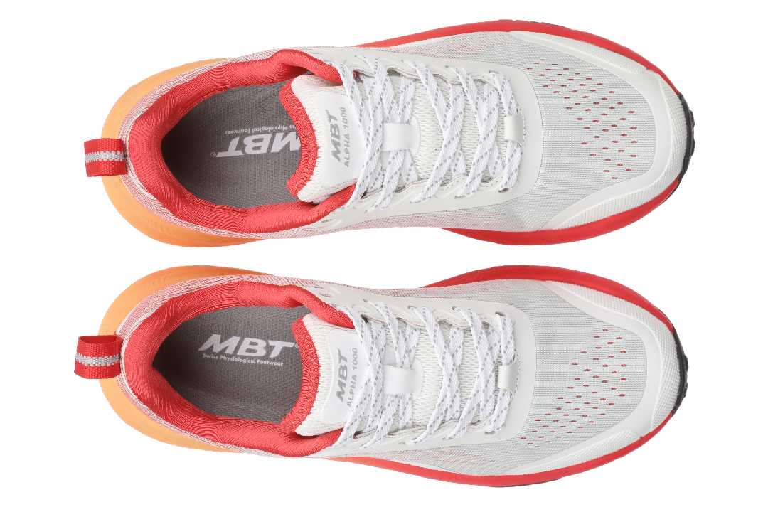 MBT Alpha 1000 White/Red – outdoor-sneakers med støtte og ekstra grep