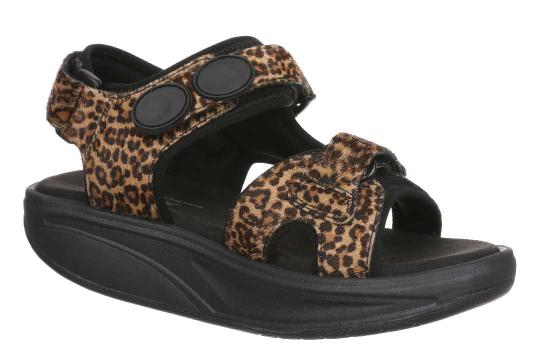 MBT Kisumu Classic Leopard – Komfortable sandaler med støtte & justerbar passform