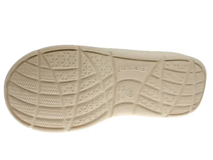 EVA træsko 760 – beige med røde hjerter 37-41