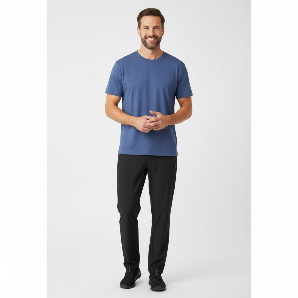 Nybo Indigo Herre Basic T-skjorte - bevarer fasongen, klassisk modell