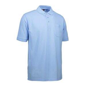 Nybo Lyseblå Prowear Poloshirt for Herre, Slitesterk