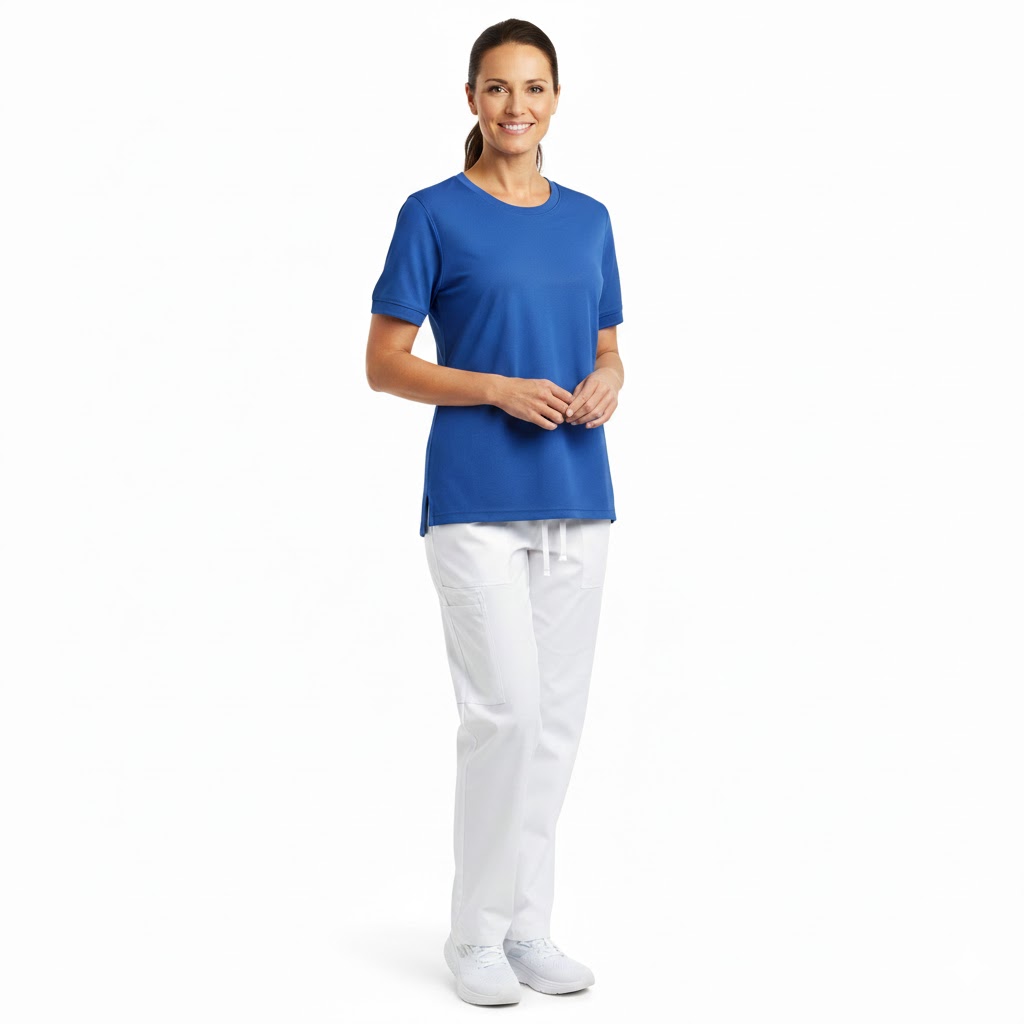 Nybo Azur Dame Prowear T-skjorte, Slitesterk, Figursydd, Formstabil