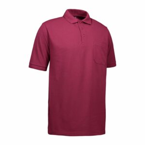 Nybo Bordeaux Herre Prowear Poloshirt — Slitesterk, Brystlomme