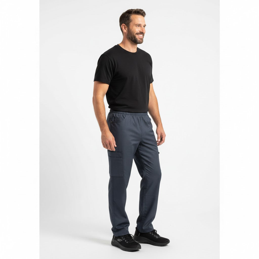 Nybo Blå Unisex Nature Jeans — pull-on, elastisk, komfort, slitesterk, stretch