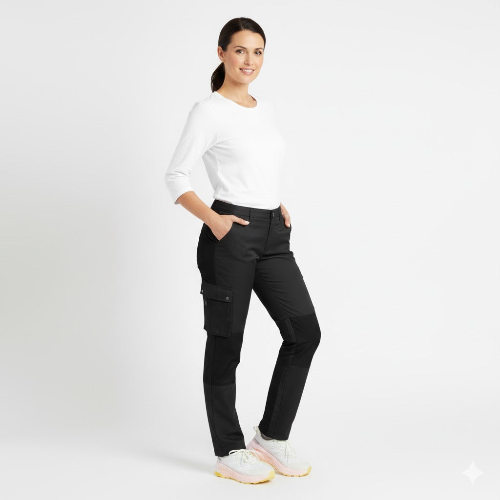 Nybo Sort Unisex New Gen Bukser, 4-veis stretch, justerbar elastikk