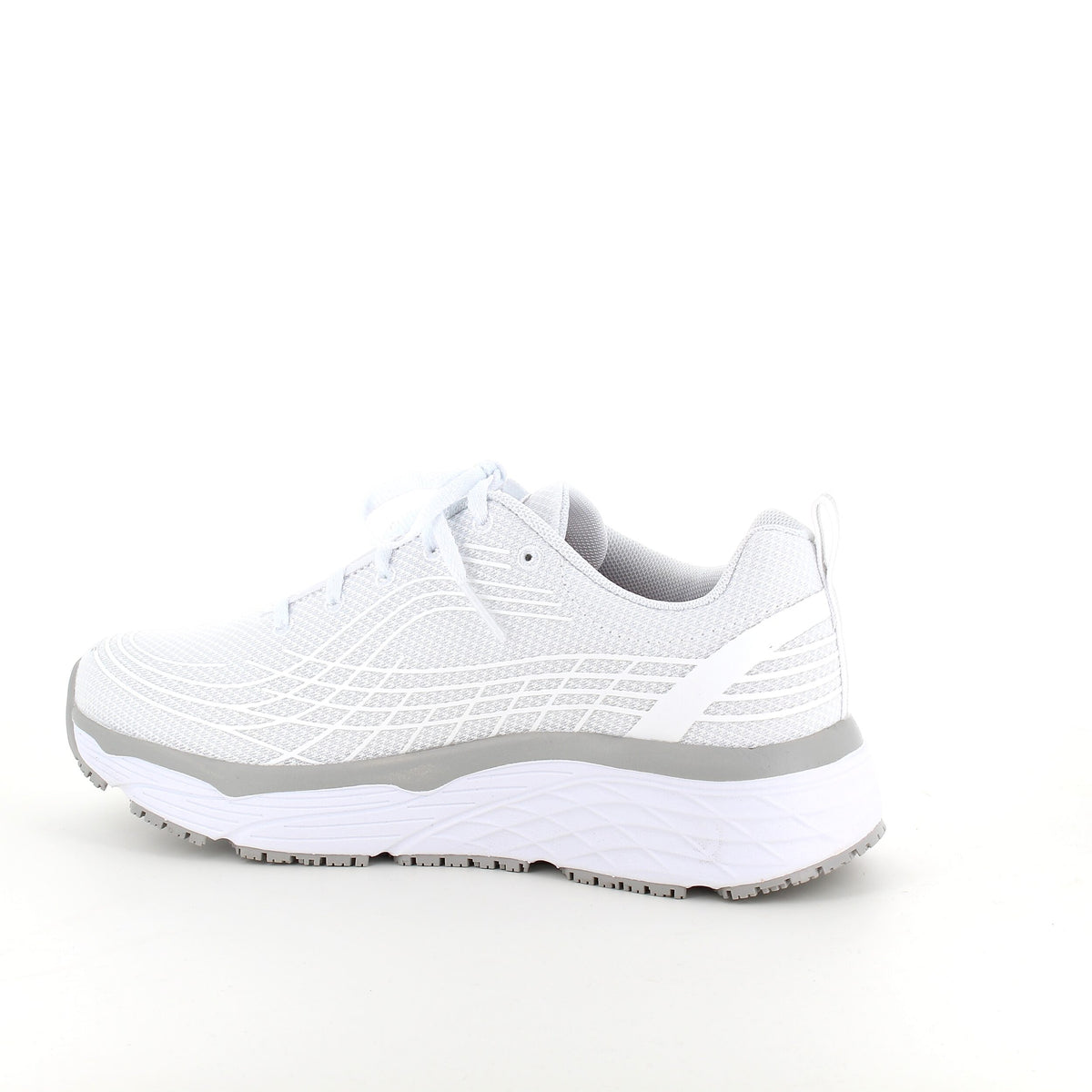 Skechers Work med maks cushioning-såler i hvit