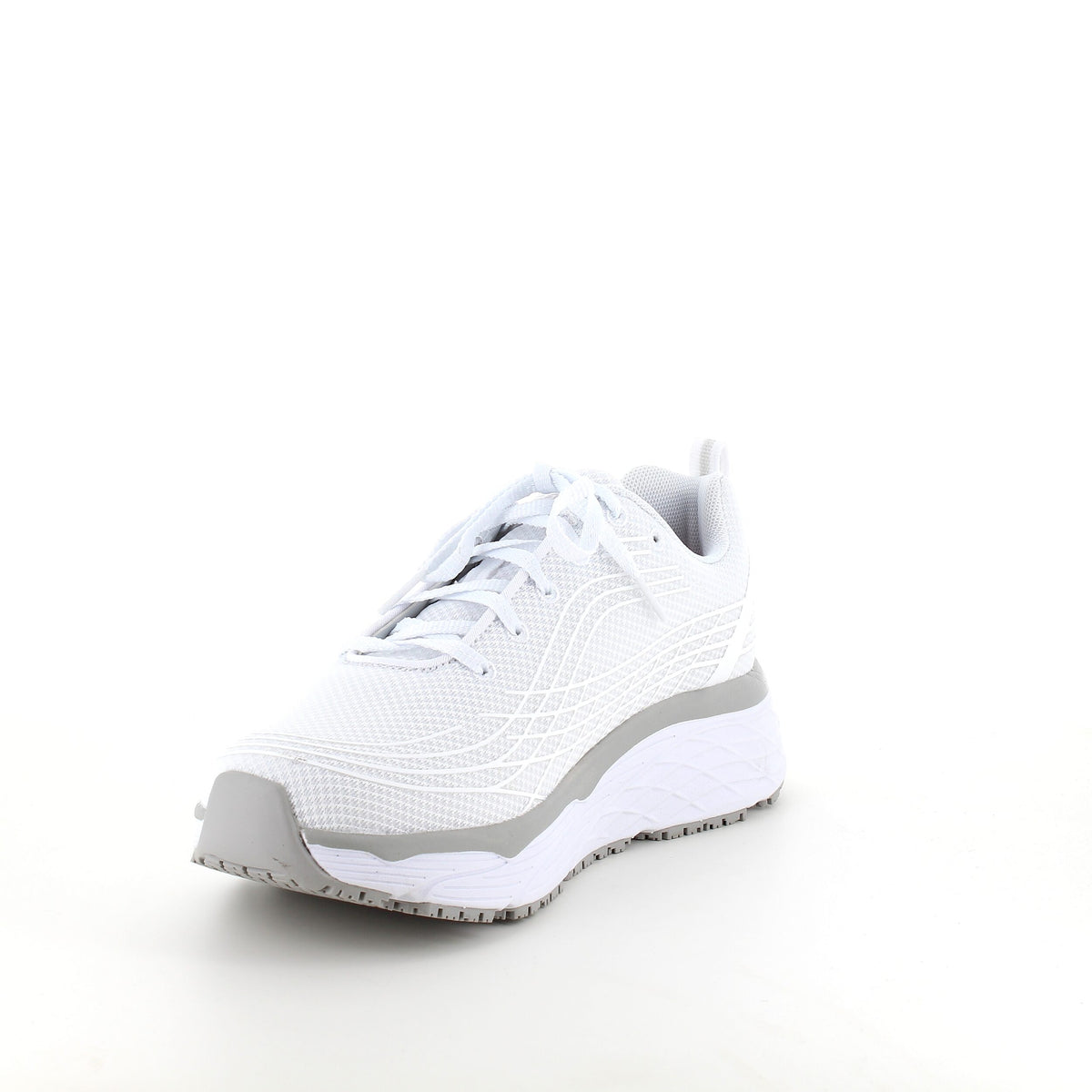Skechers Work med maks cushioning-såler i hvit