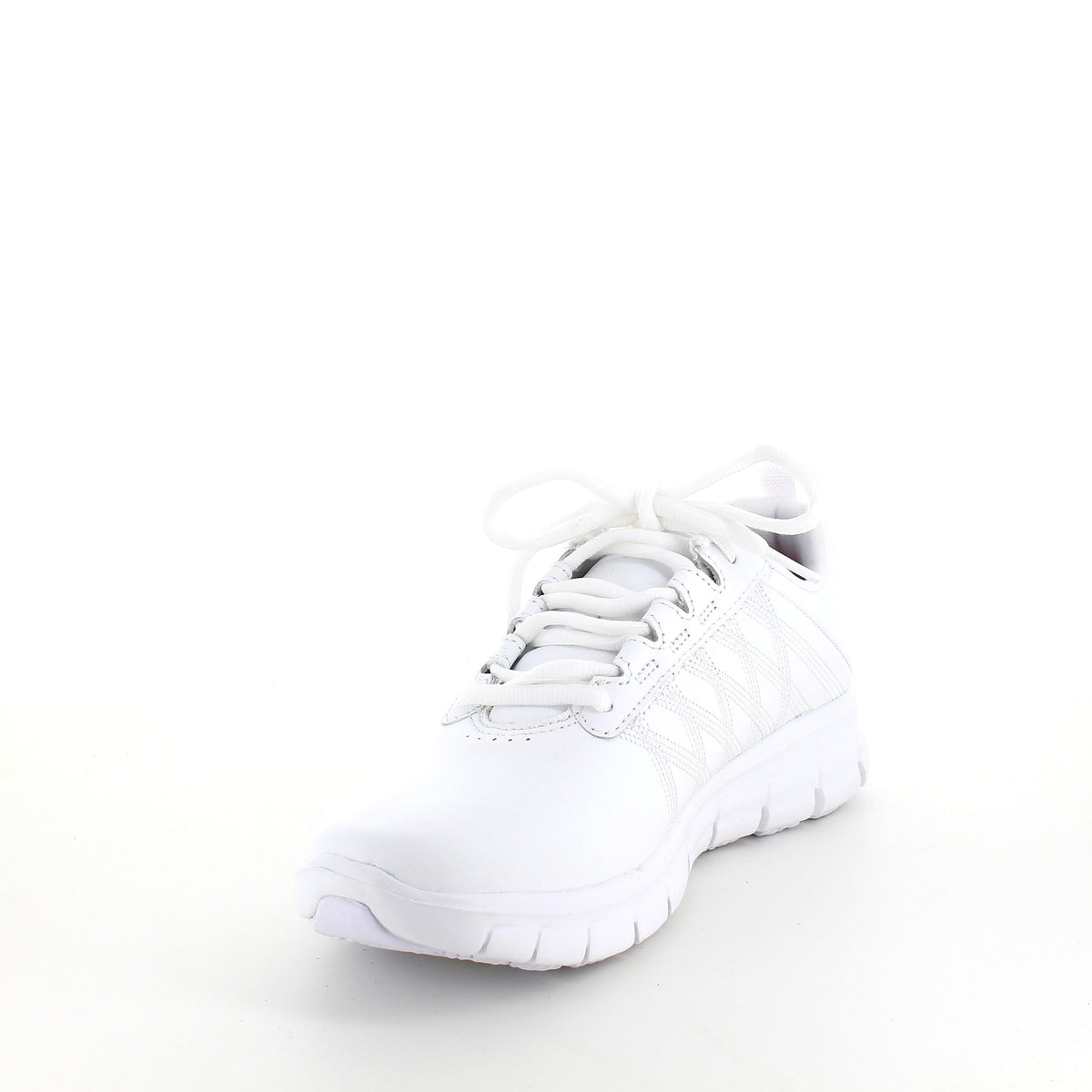 Hvit Skechers work-sko med memory foam