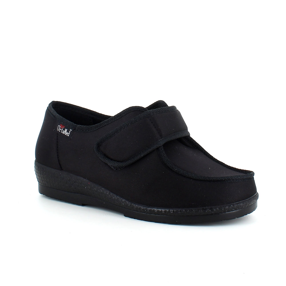 Bred ortopedisk sko med velcro og god plass