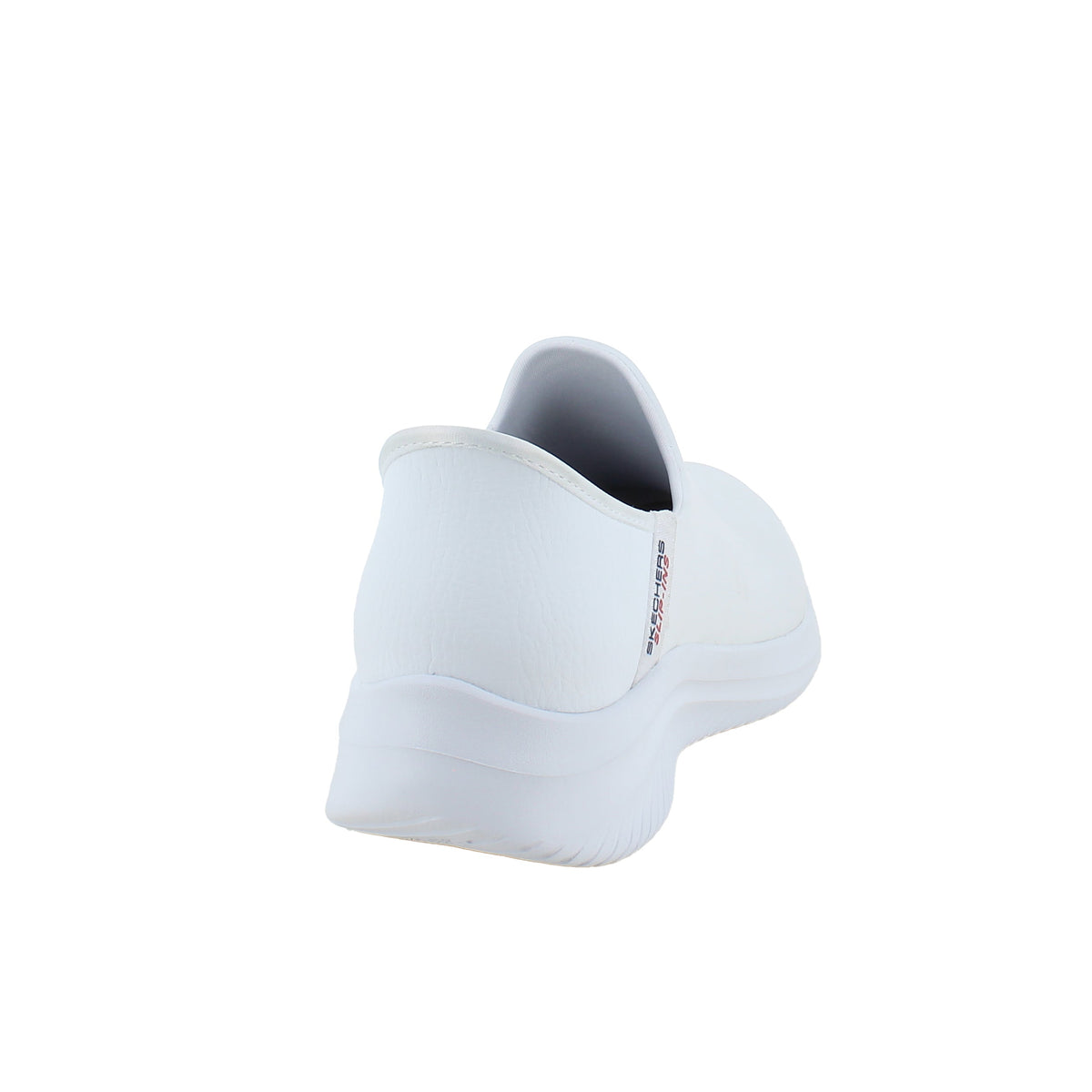Hvit skinn slip-in sko fra Skechers