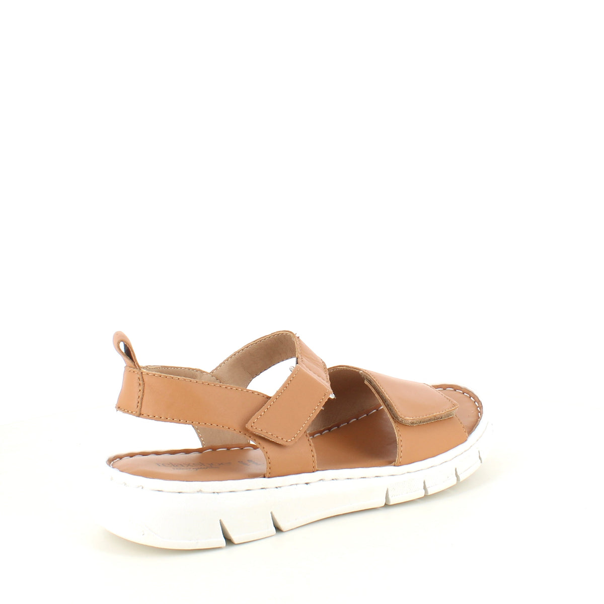 Lekker, myk og fleksibel skinnsandal i brun fra Relaxshoe