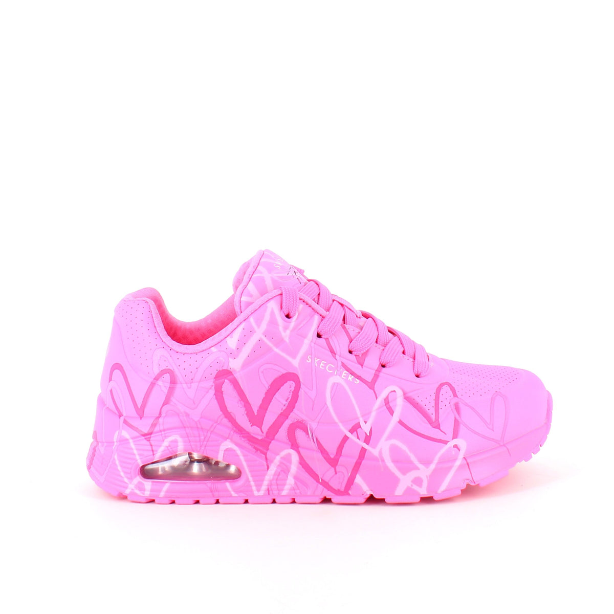 Rosa hjertesko fra Skechers