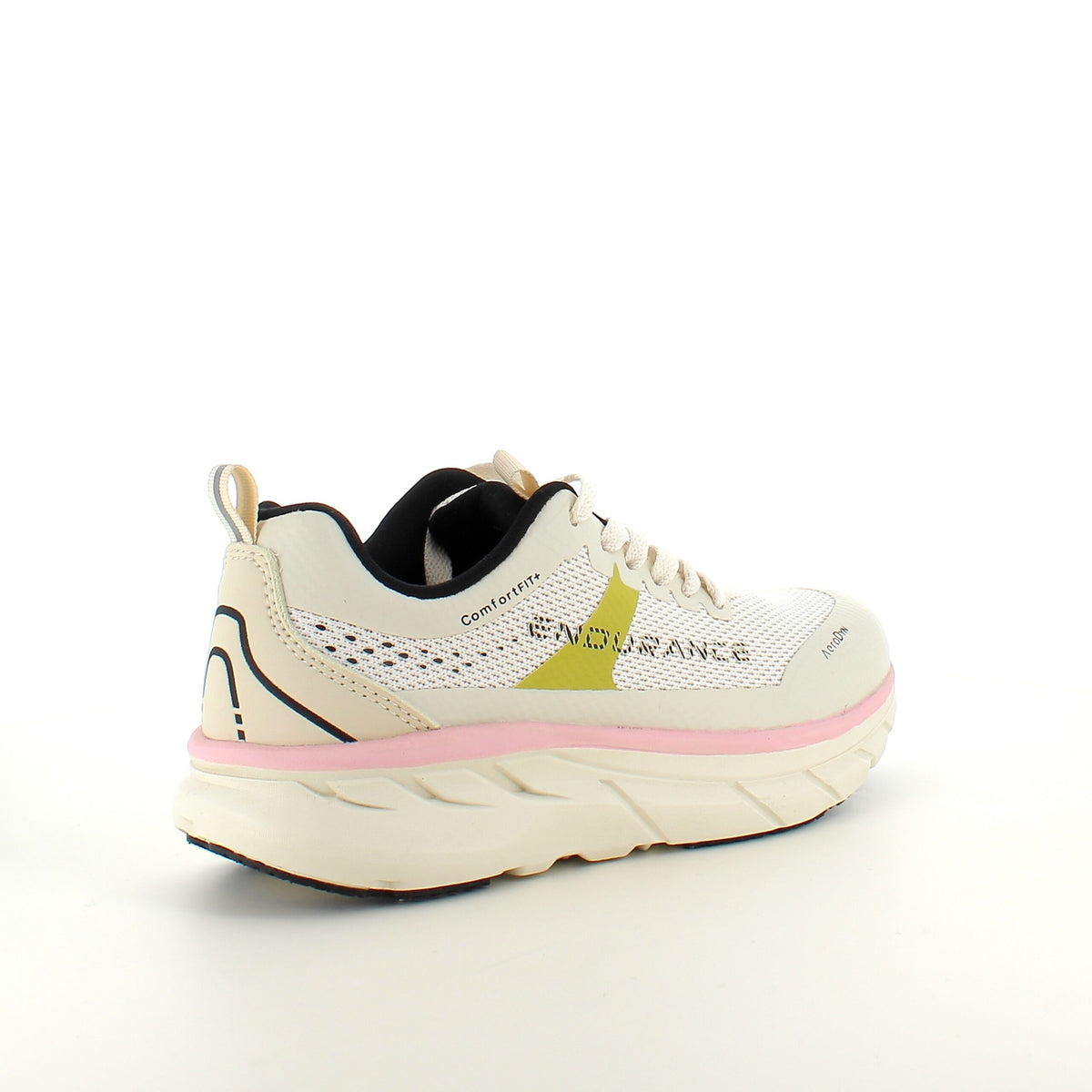 Pustende Endurance Comfortfit sneakers med rosa detaljer
