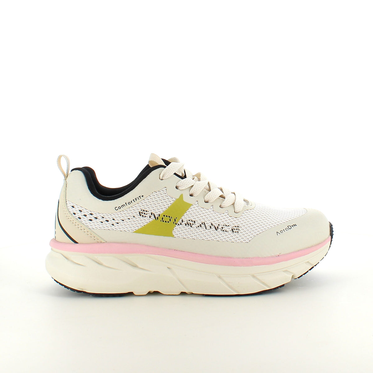 Pustende Endurance Comfortfit sneakers med rosa detaljer