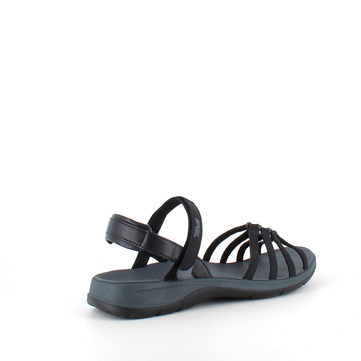 Svart Teva Tirra Traveler-sandal med svangstøtte og perfekt passform
