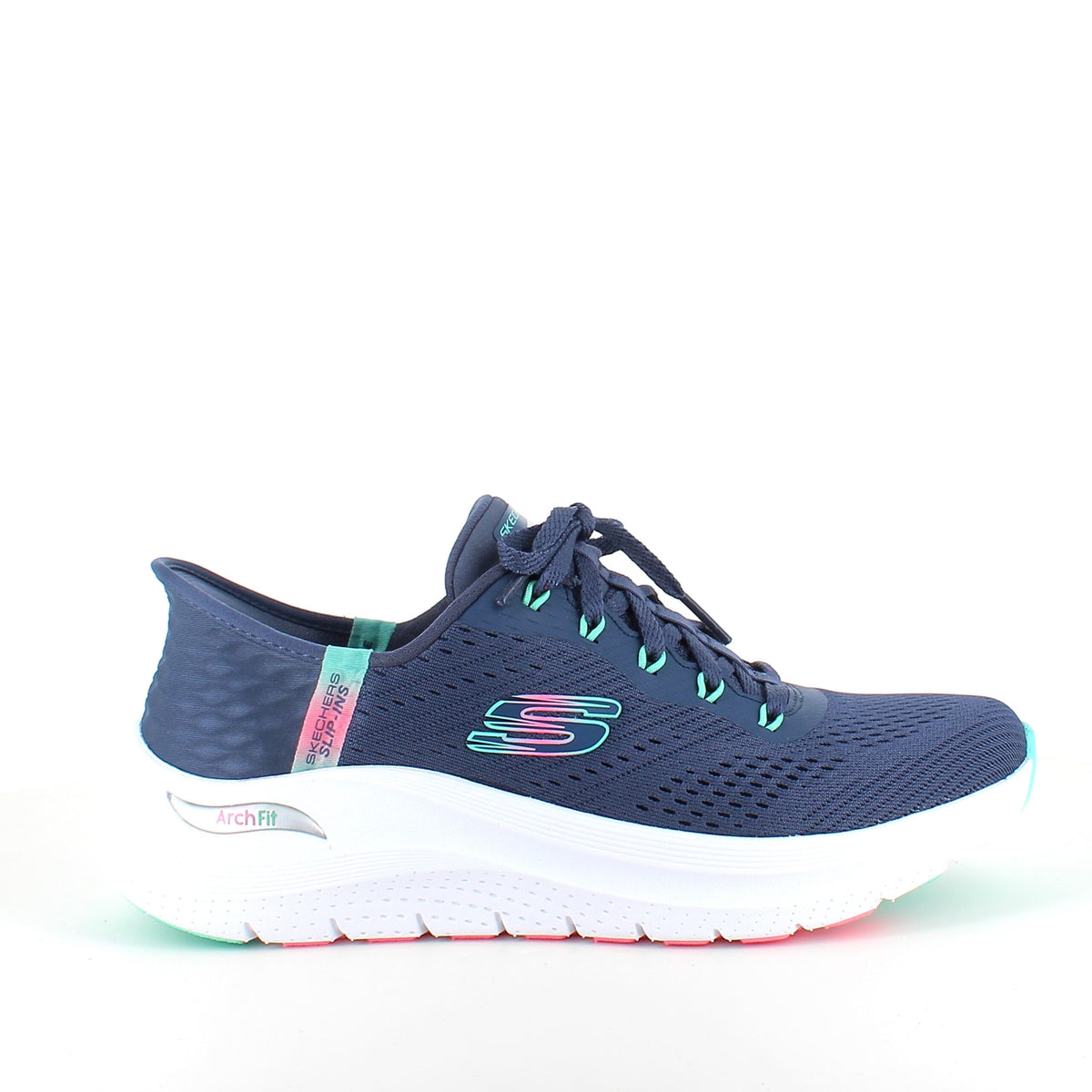 Skechers Slip-ins med Arch Fit – blå sneaker med handsfree-komfort