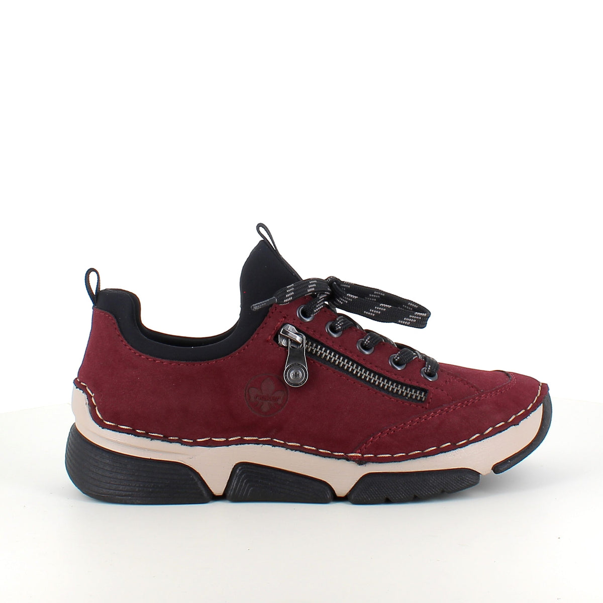 Bordeaux sneakers fra Rieker med god støtdemping